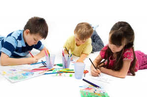 дети, ребенок, рисунок, занятия