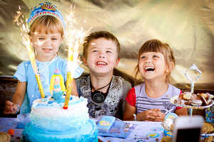 детский праздник, дети, торт