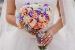 цветы, букет, свадьба, невеста